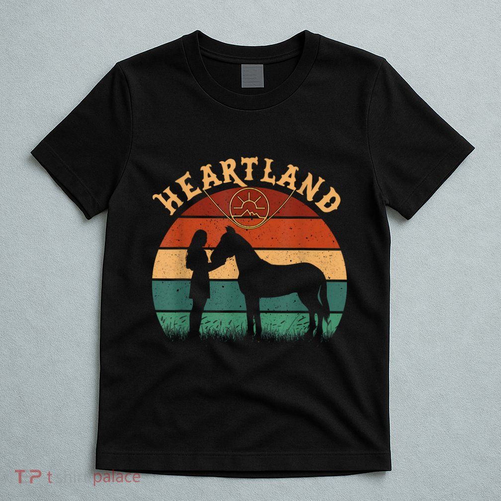 Heartland Retro Vintage Sunset Pc T-Shirt