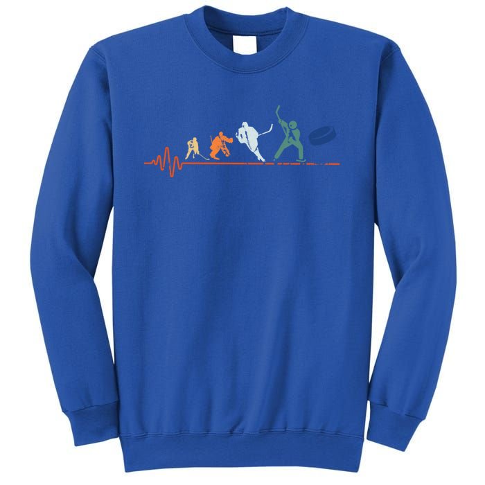 Heartbeat Retro Vintage Ice Hockey Funny Gift Sweatshirt