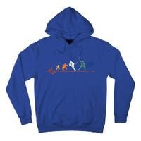 Heartbeat Retro Vintage Ice Hockey Funny Gift Tall Hoodie