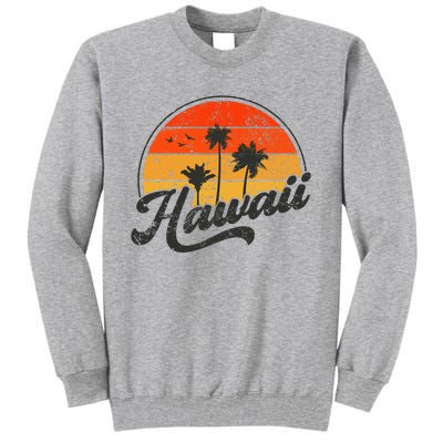 Hawaii Retro Vintage Sunset Tall Sweatshirt