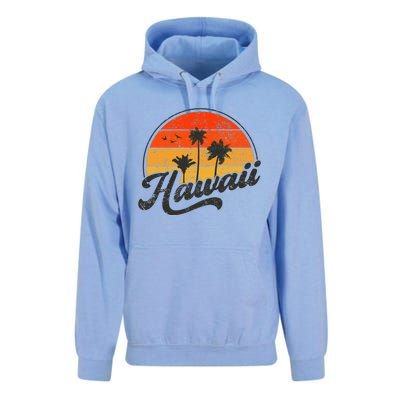 Hawaii Retro Vintage Sunset Unisex Surf Hoodie