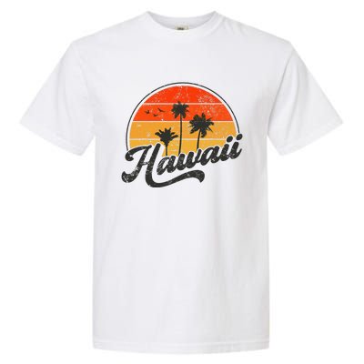 Hawaii Retro Vintage Sunset Garment-Dyed Heavyweight T-Shirt