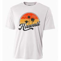 Hawaii Retro Vintage Sunset Cooling Performance Crew T-Shirt