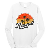 Hawaii Retro Vintage Sunset Long Sleeve Shirt