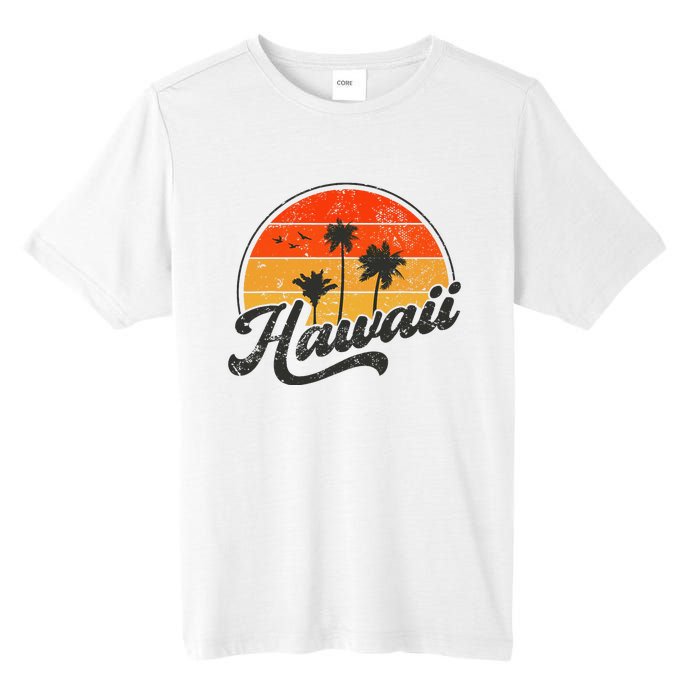 Hawaii Retro Vintage Sunset Tall Fusion ChromaSoft Performance T-Shirt