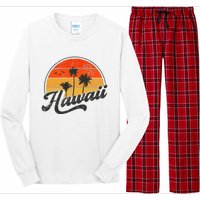 Hawaii Retro Vintage Sunset Long Sleeve Pajama Set