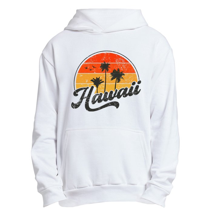 Hawaii Retro Vintage Sunset Urban Pullover Hoodie