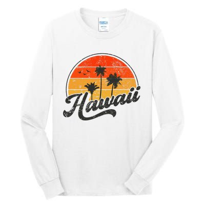 Hawaii Retro Vintage Sunset Tall Long Sleeve T-Shirt