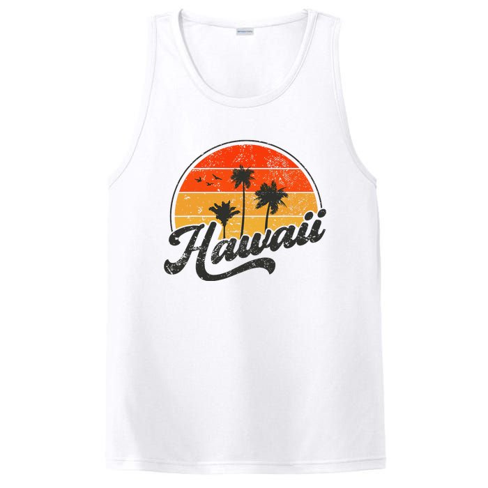 Hawaii Retro Vintage Sunset PosiCharge Competitor Tank