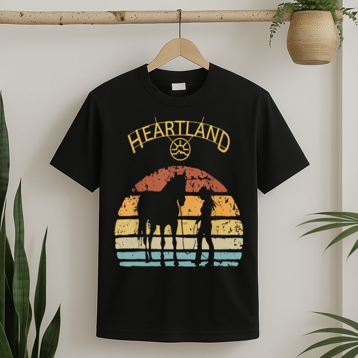 Heartland Retro Vintage Sunset T-Shirt