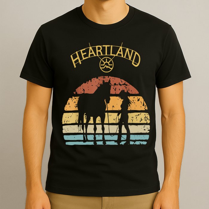 Heartland Retro Vintage Sunset T-Shirt