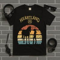 Heartland Retro Vintage Sunset T-Shirt