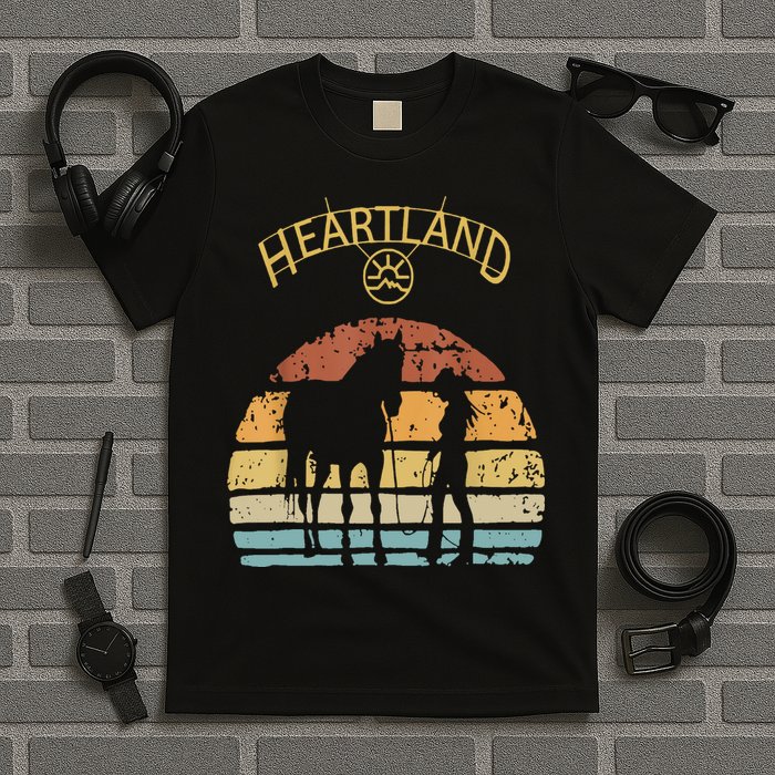Heartland Retro Vintage Sunset T-Shirt