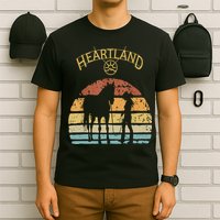 Heartland Retro Vintage Sunset T-Shirt