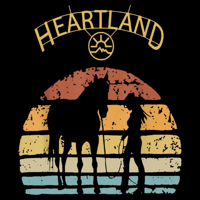 Heartland Retro Vintage Sunset T-Shirt