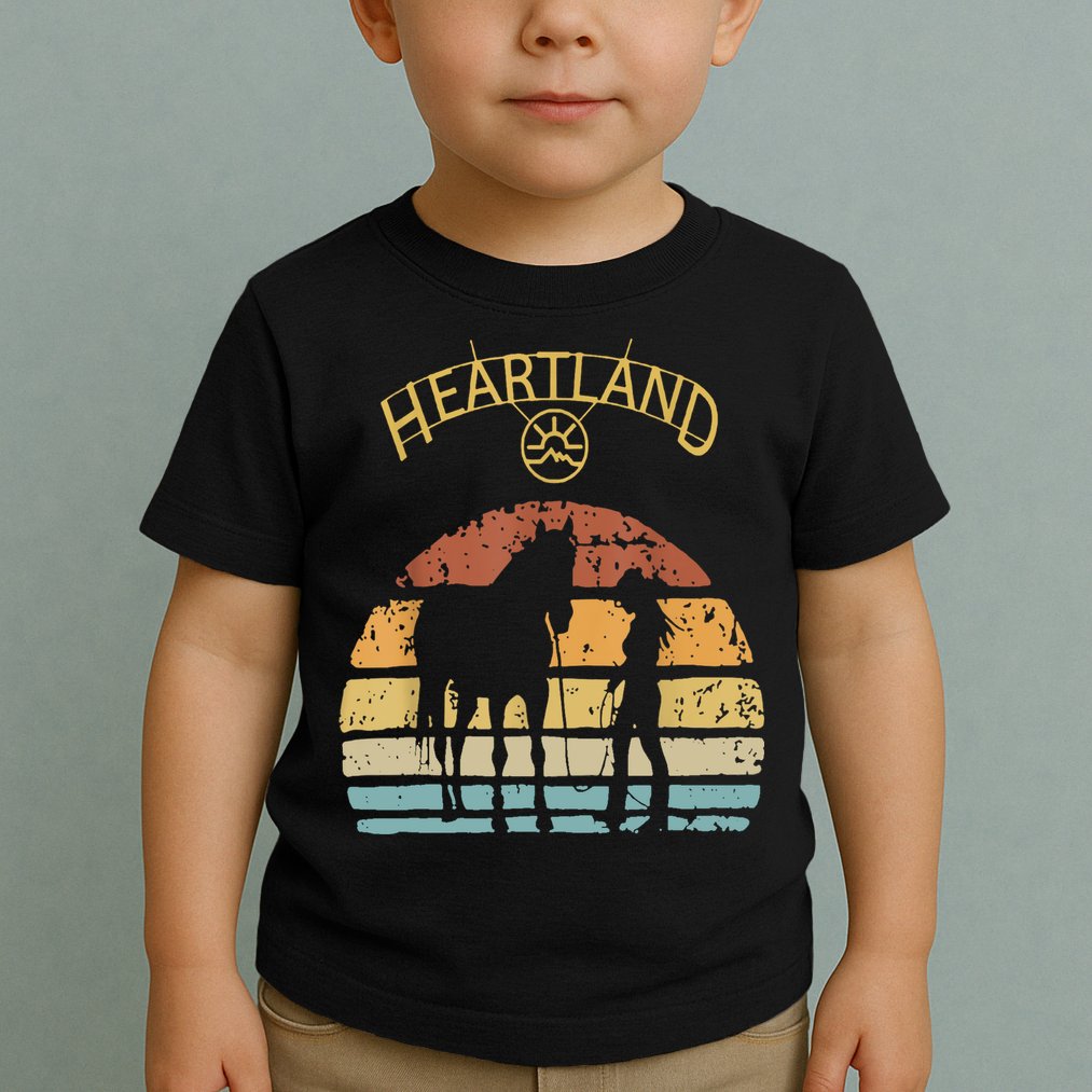 Heartland Retro Vintage Sunset Toddler T-Shirt