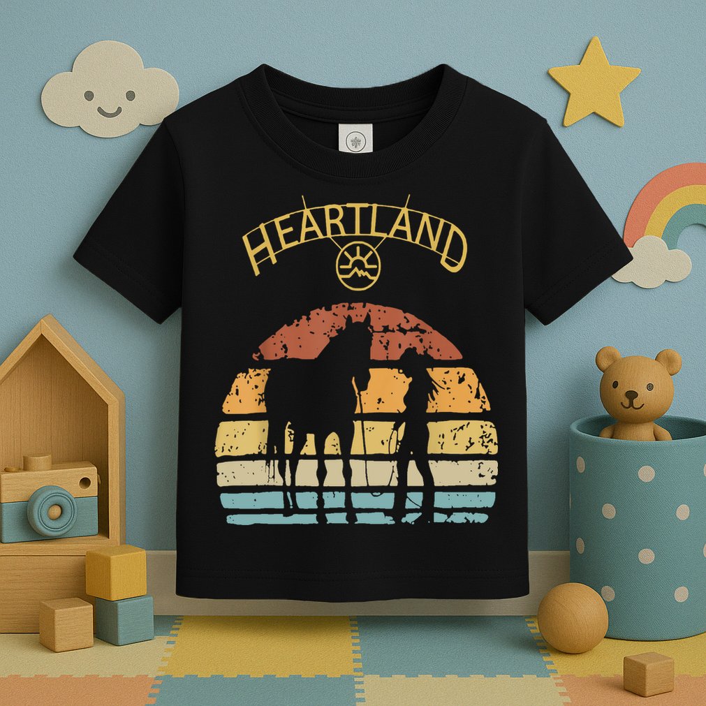 Heartland Retro Vintage Sunset Toddler T-Shirt