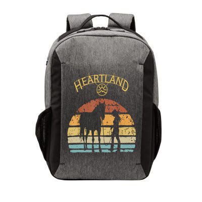 Heartland Retro Vintage Sunset Vector Backpack