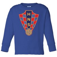 Hrvatska Croatia Croatian National Soccer Toddler Long Sleeve Shirt