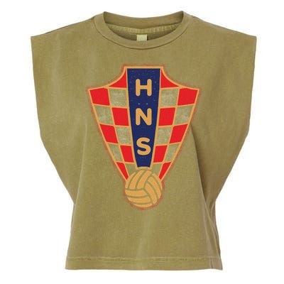 Hrvatska Croatia Croatian National Soccer Garment-Dyed Women's Muscle Tee