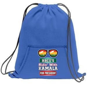 Hbcu Ridin With Kamala Historical HbcuS United 2024. Hbc Sweatshirt Cinch Pack Bag