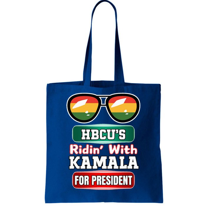 Hbcu Ridin With Kamala Historical HbcuS United 2024. Hbc Tote Bag