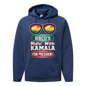 Hbcu Ridin With Kamala Historical HbcuS United 2024. Hbc Performance Fleece Hoodie