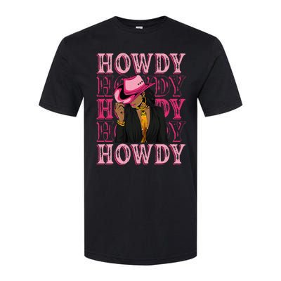 Howdy Retro Western Black Cowgirl African American Softstyle® CVC T-Shirt