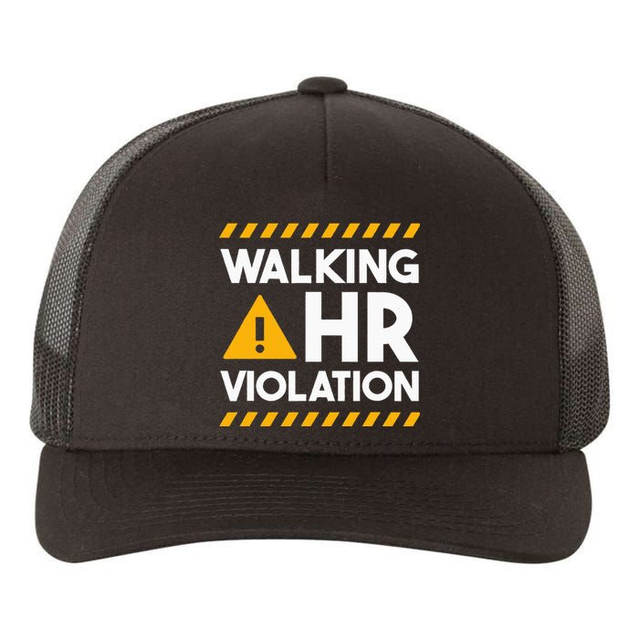 Human Resources Walking Hr Violation Yupoong Adult 5-Panel Trucker Hat