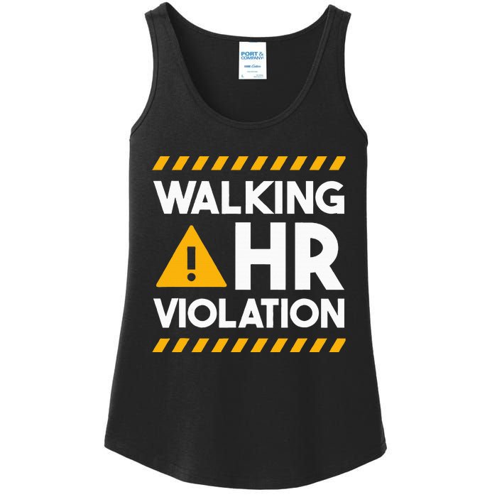 Human Resources Walking Hr Violation Ladies Essential Tank