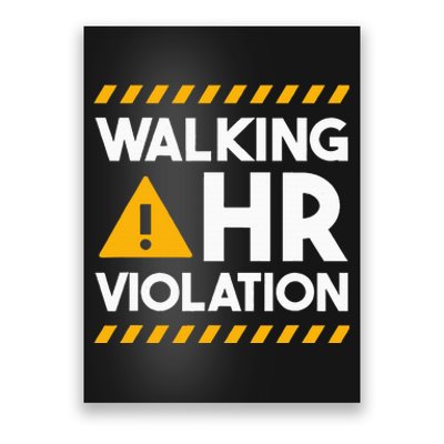 Human Resources Walking Hr Violation Poster