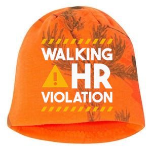 Human Resources Walking Hr Violation Kati - Camo Knit Beanie