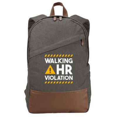 Human Resources Walking Hr Violation Cotton Canvas Backpack