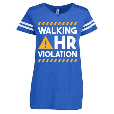 Human Resources Walking Hr Violation Enza Ladies Jersey Football T-Shirt