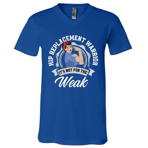 Hip Replacet Warrior Funny Hip Replacet Surgery Gift V-Neck T-Shirt