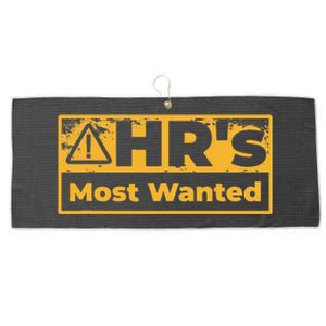 Human Resources Walking Hr Violation Large Microfiber Waffle Golf Towel