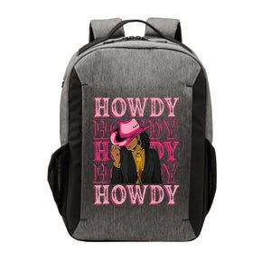 Howdy Retro Western Black Cowgirl African American Vector Backpack