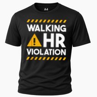 Human Resources Walking HR Violation Cooling Performance Crew T-Shirt