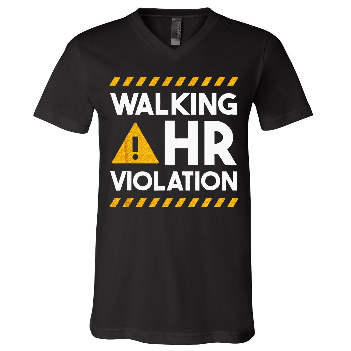 Human Resources Walking HR Violation V-Neck T-Shirt