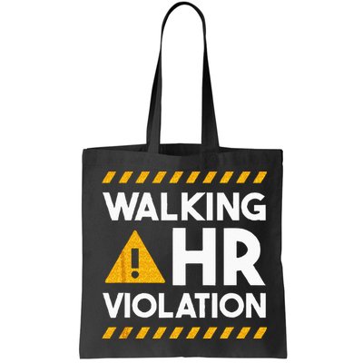 Human Resources Walking HR Violation Bag
