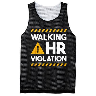 Human Resources Walking HR Violation Mesh Reversible Basketball Jersey Tank