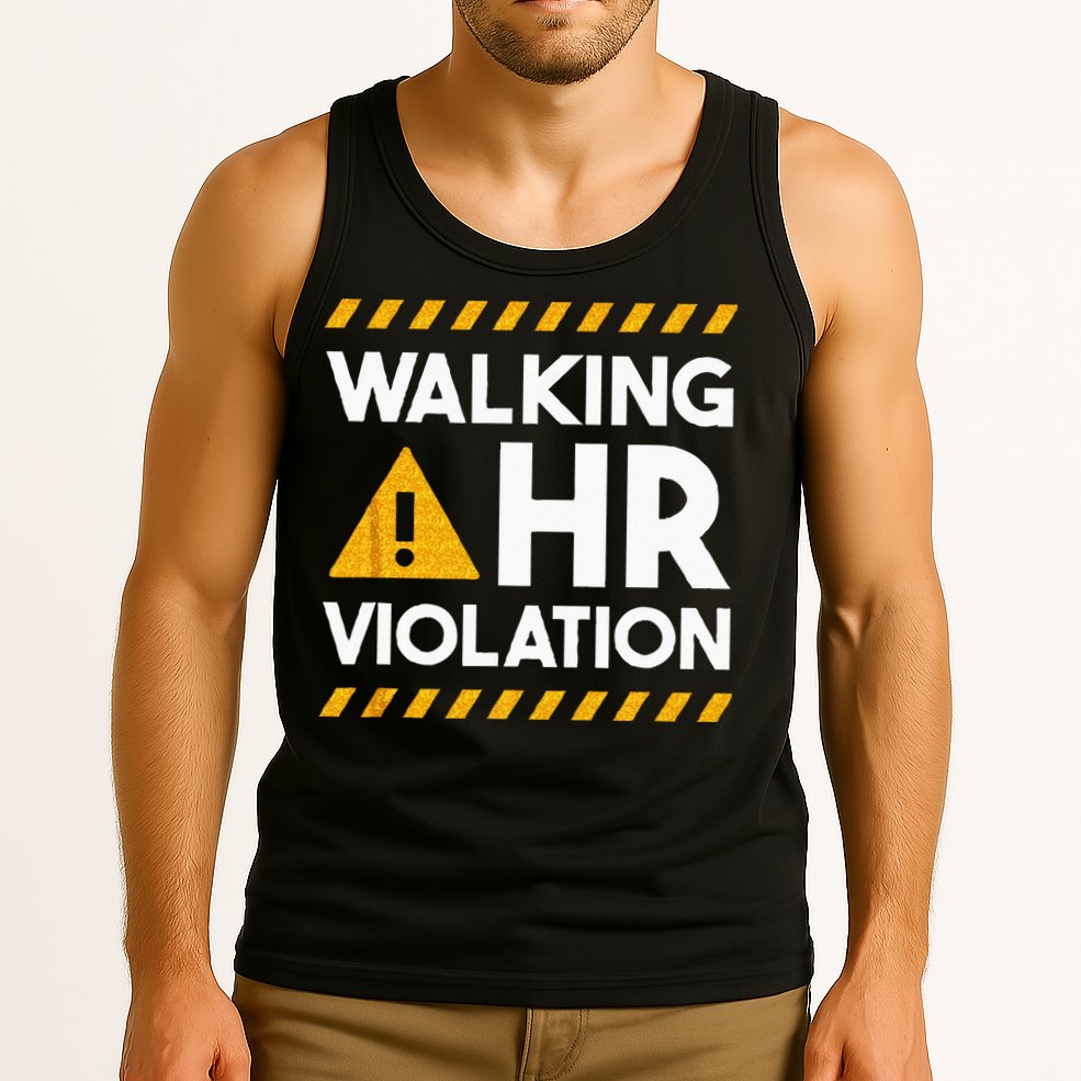Human Resources Walking HR Violation Tank Top