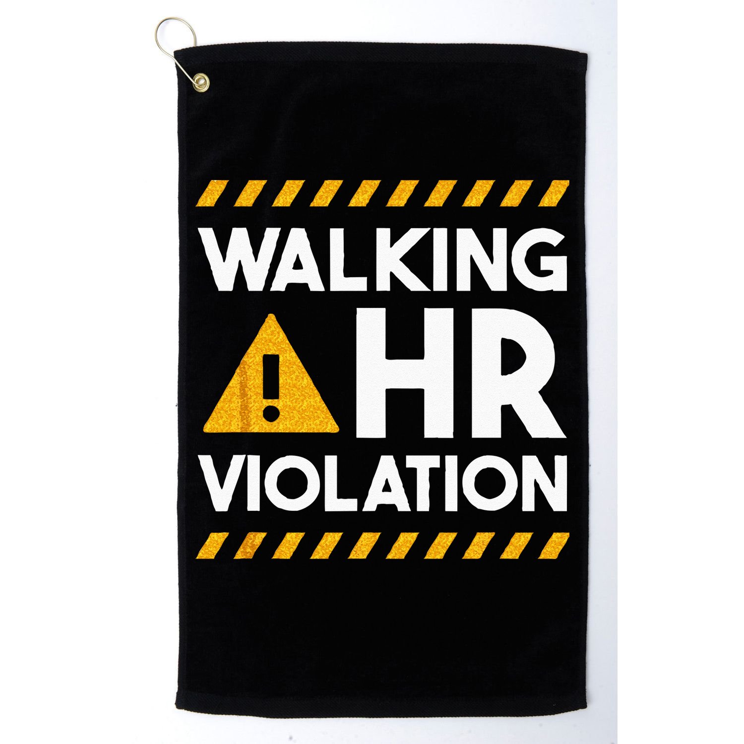Human Resources Walking HR Violation Golf Towel