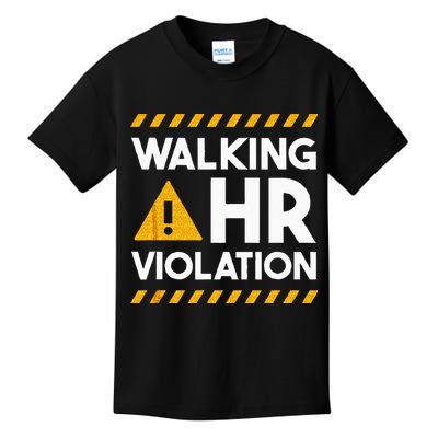 Human Resources Walking HR Violation Kids T-Shirt