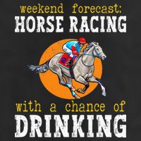 Horse racing with a chance of drinking for ky derby 25L Jumbo Tote