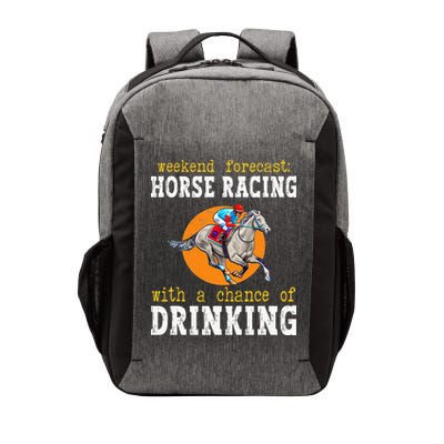 Horse racing with a chance of drinking for ky derby Vector Backpack