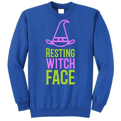 Halloween Resting Witch Face Gift Tall Sweatshirt