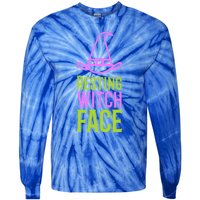 Halloween Resting Witch Face Gift Tie-Dye Long Sleeve Shirt