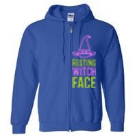 Halloween Resting Witch Face Gift Full Zip Hoodie