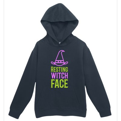 Halloween Resting Witch Face Gift Urban Pullover Hoodie